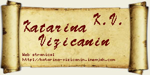 Katarina Vizićanin vizit kartica